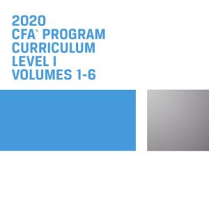 CFA Program Curriculum 2020 Level I Volumes 1-6 – eBook