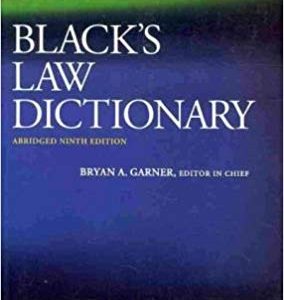 Black’s Law Dictionary Abridged (9th Edition) – eBook PDF
