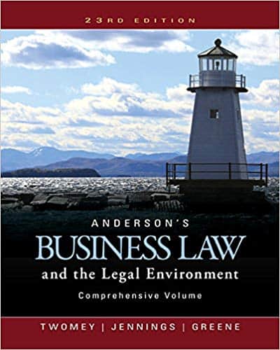 Anderson’s Business Law and the Legal Environment (23rd Edition) – PDF