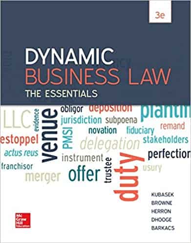 Dynamic Business Law: The Essentials (3rd Edition) – eBook PDF