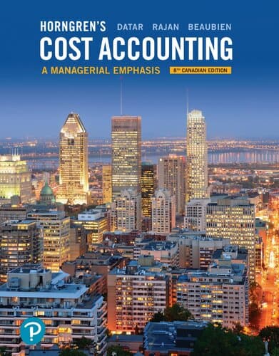 Horngren’s Cost Accounting: A Managerial Emphasis (8th Canadian Edition) – PDF