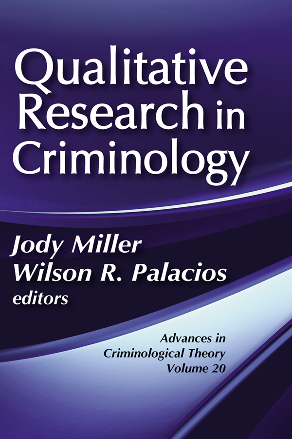 Qualitative Research in Criminology: Advances in Criminological Theory – PDF