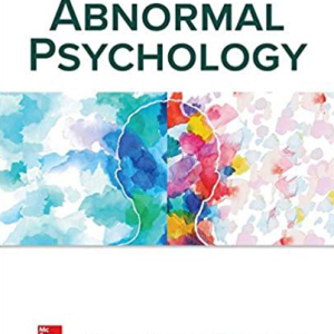Abnormal Psychology 8th Edition by Susan Nolen-Hoeksema, ISBN-13: 978-1260500189