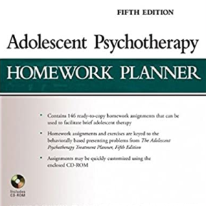 Adolescent Psychotherapy Homework Planner 5th Edition, ISBN-13: 978-1118076736