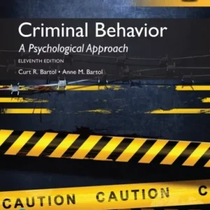Criminal Behavior: A Psychological Approach (11th Global Edition) – PDF